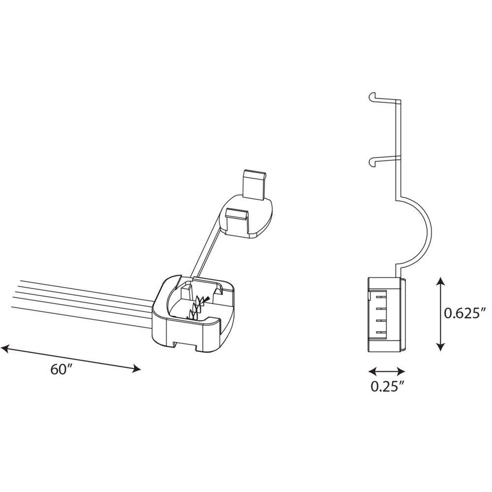 Progress Lighting Hide-a-Lite LED Under Cabinet Tape Driver Output Power Cable P700022-000