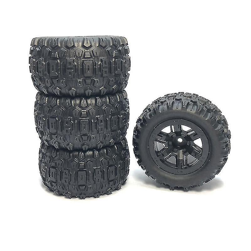 4pcs Rubber Tire Tyre Wheel For Go H16h H16e H16p 1/16 Rc Car Upgrade Parts Spare Accessories