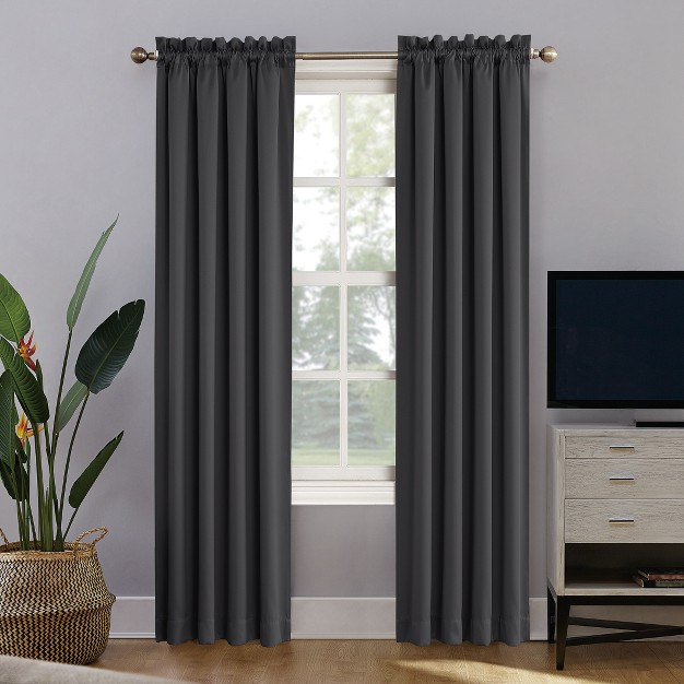 Oslo Theater Grade Extreme Blackout Rod Pocket Curtain Panel Sun Zero