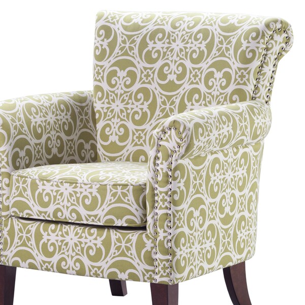 Madison Park Miri Green Tight Back Club Chair