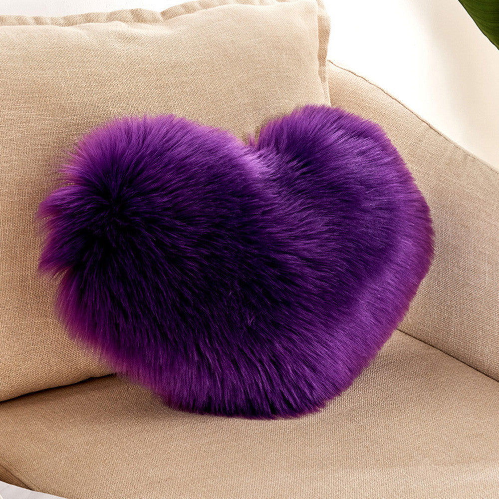 Heart Shaped Throw Pillow Cushion Plush Pillows Gift Home Sofa Decoration