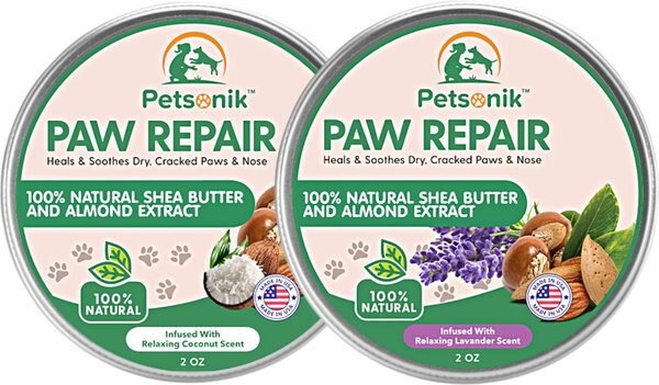 Petsonik Paw Repair Cat and Dog Paw Balm， 2-oz tin