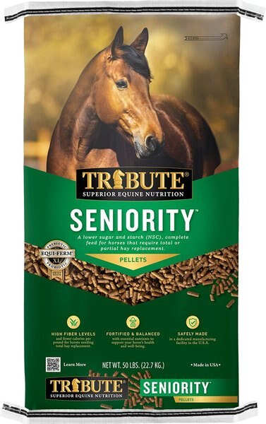 Tribute Equine Nutrition Seniority Pellet Low-NSC Horse Feed