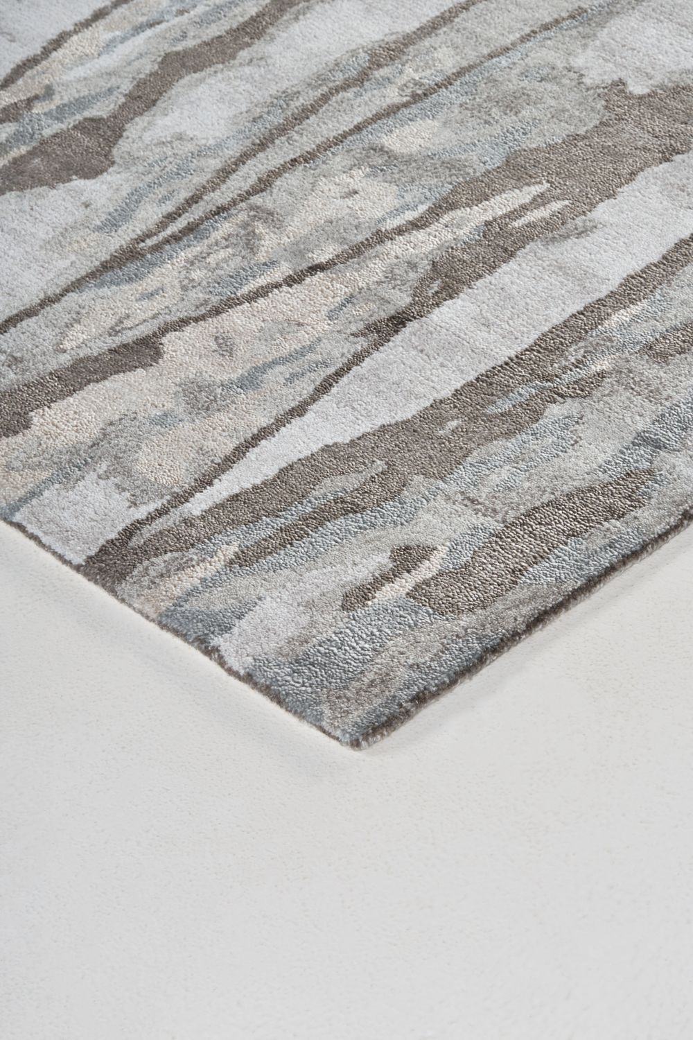 Orwell Gray and Silver Rug by BD Fine