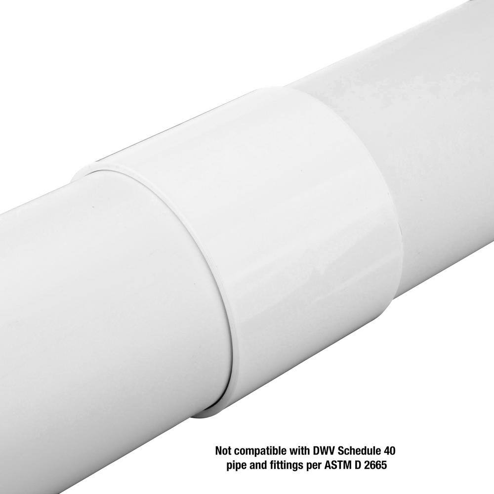 NDS 4 in. Hub X Hub PVC SD Coupling 4P05