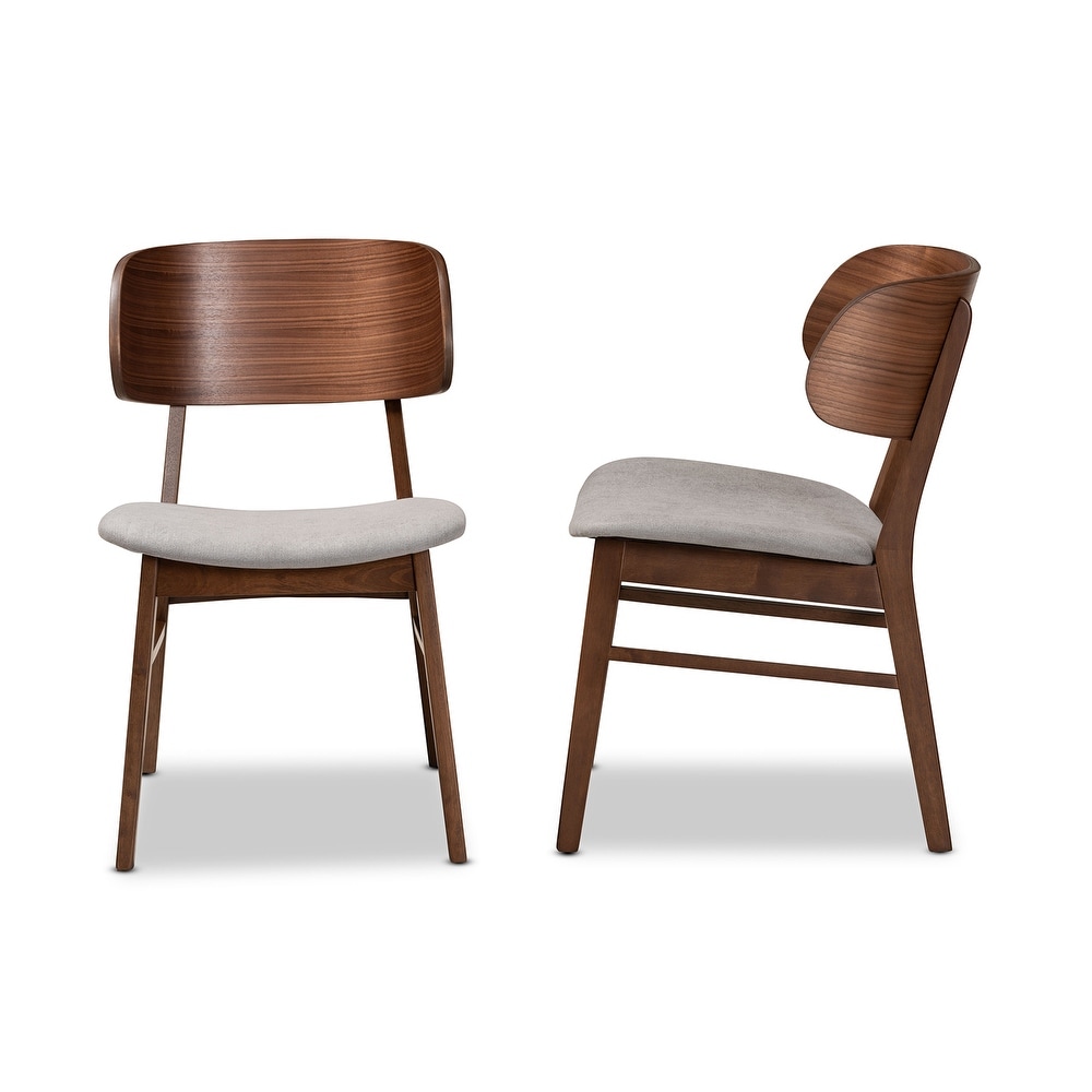 Alston Mid Century Modern Wood Dining Chair Set (2PCs)