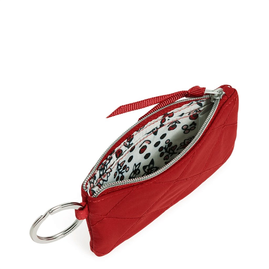 Vera Bradley  Zip ID Lanyard in Performance Twill Cardinal Red