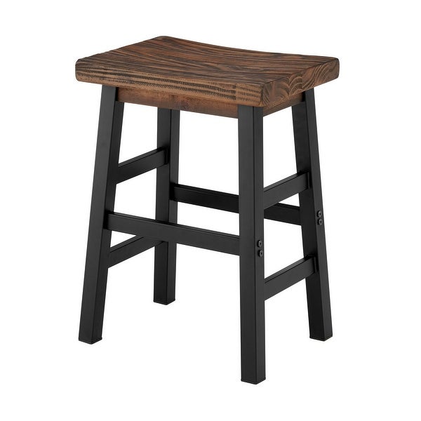 Carbon Loft Lawrence Reclaimed Wood Counter Stool