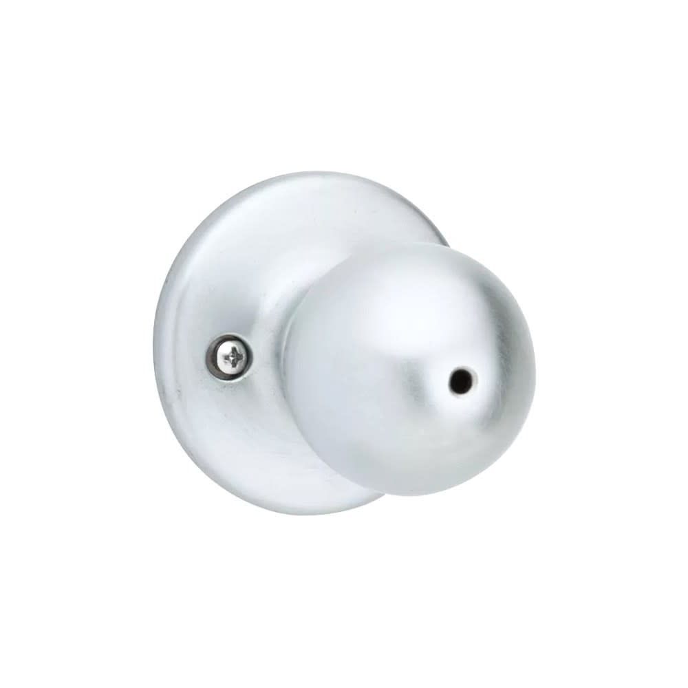 Satin Chrome Bed/Bath Polo Privacy Door Knob Set