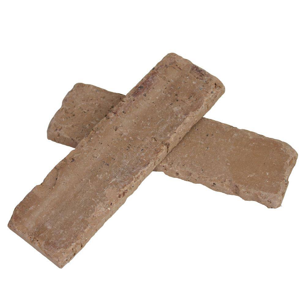 Old Mill Brick 7.625 in. x 2.25 in. x 0.5 in. Artisan Paintable Thin Brick Singles ( Box of 50-Bricks) TB-270045CS