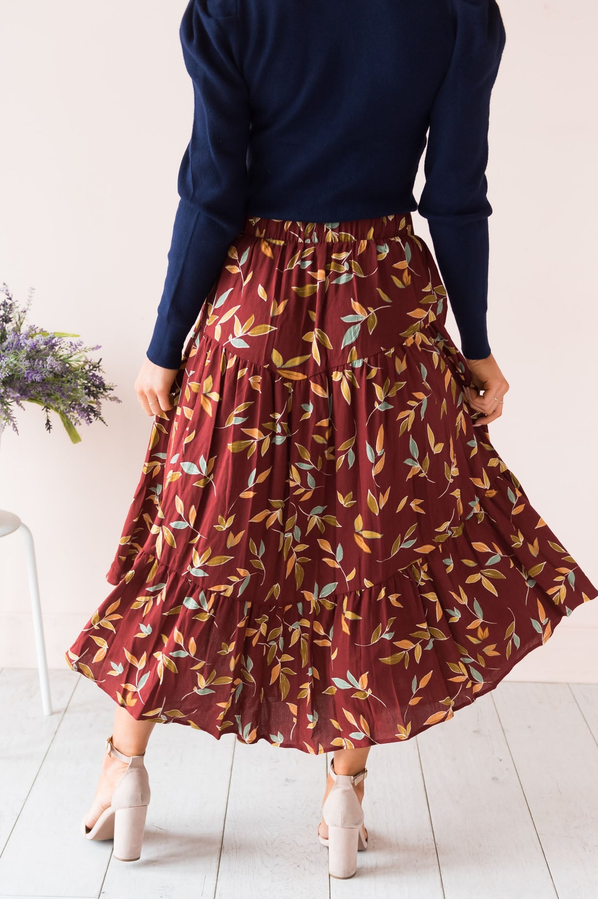 Leaves Are Changing Modest Skirt