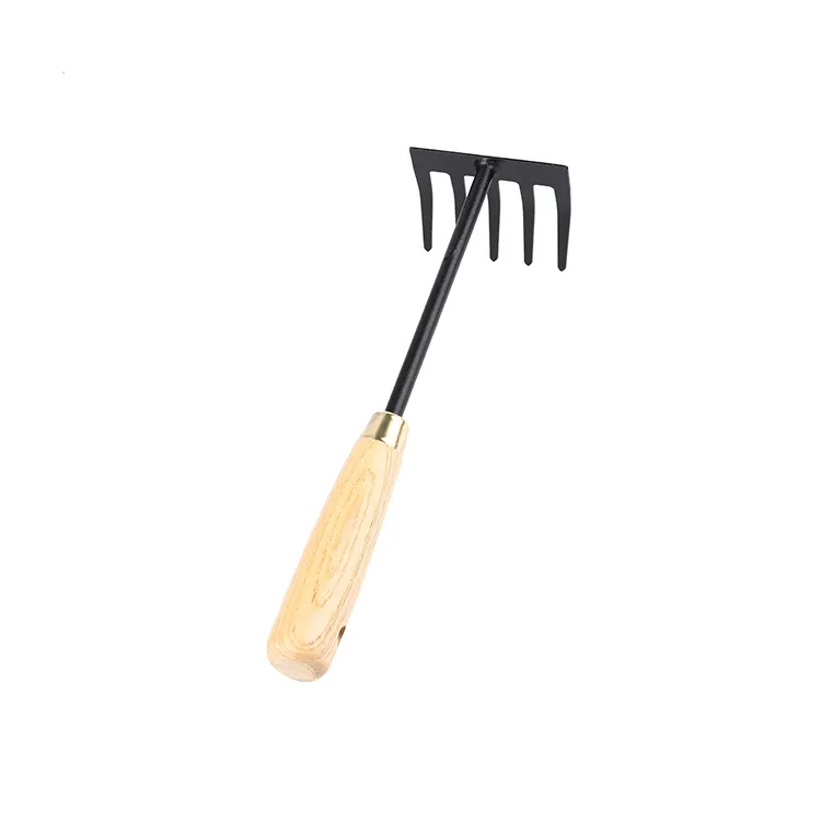 Wholesale mini garden supplies tools for weeds small plastic handle rake