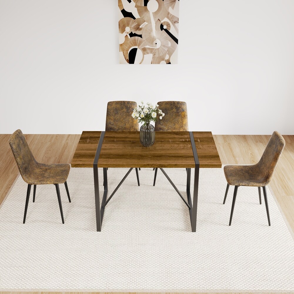 Rectangular MDF Dining Table For 4 6 Person  With 1.5\