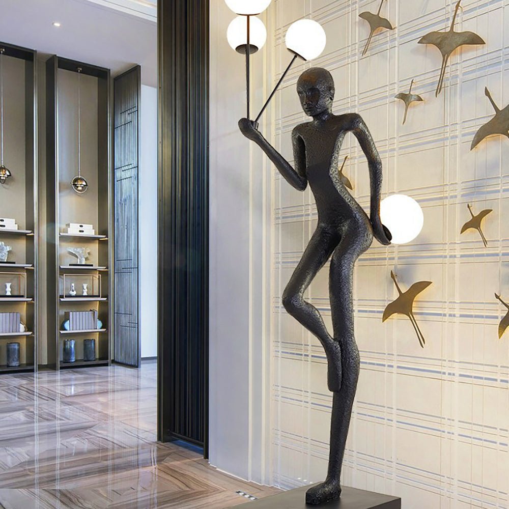 Juggling Sculptor Floor Lamp