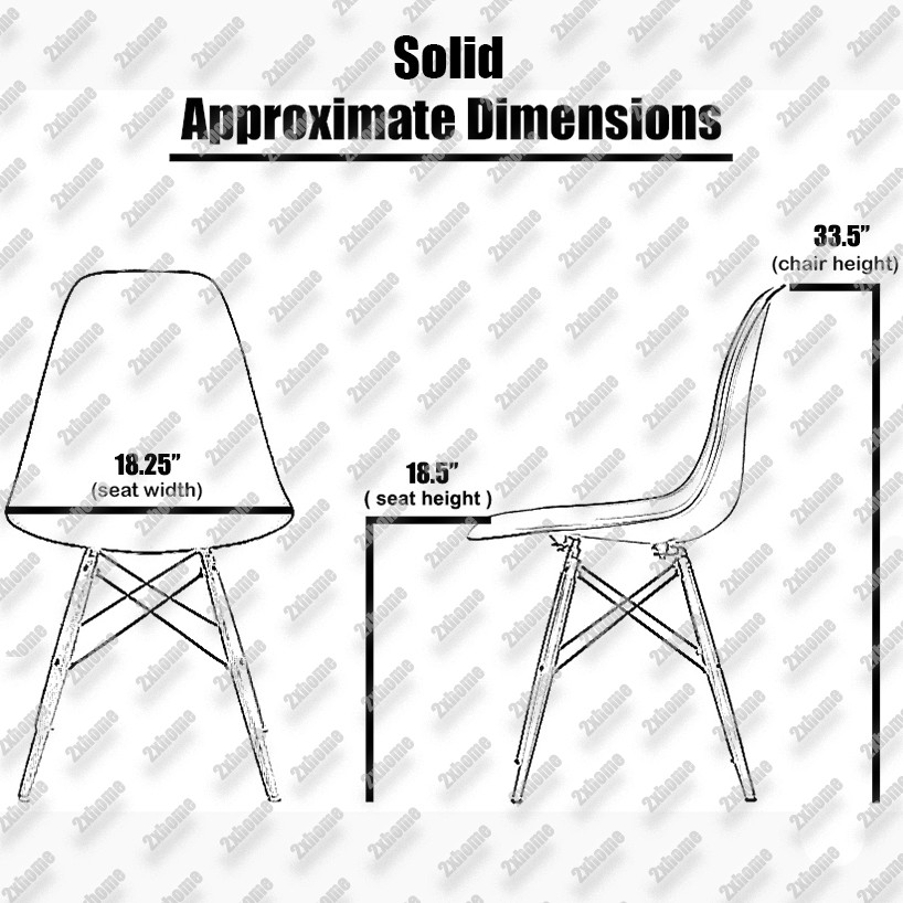 Modern Plastic Eiffel Chairs Dining Chair  Set of 2   Midcentury   Dining Chairs   by Daniel Ng  Houzz