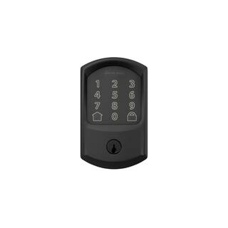 Schlage Greenwich Matte Black Encode Smart Wi-Fi Deadbolt BE489WB V GRW 622