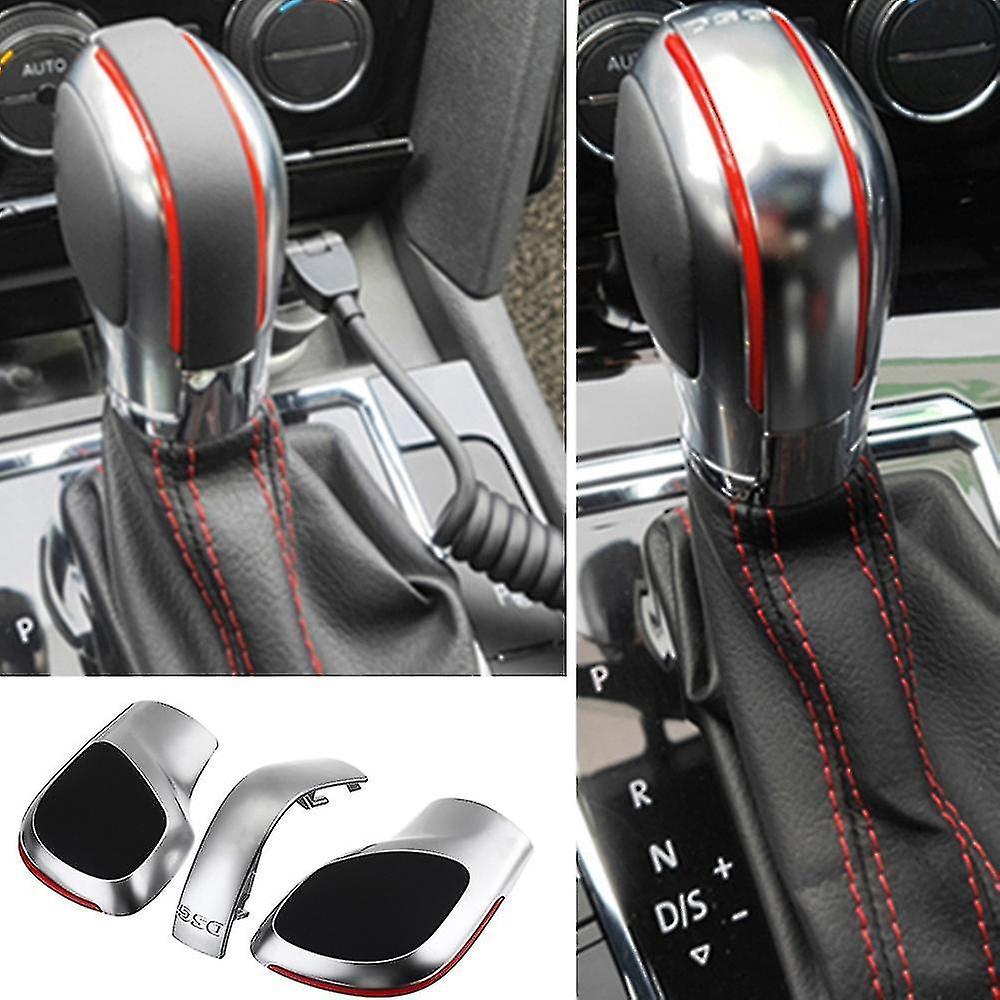 Red Dsg Gear Shift Knob Cover Lever Headball Cover For Golf Mk6 Mk7