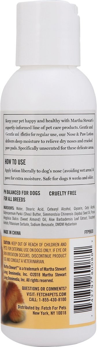 Martha Stewart Nose and Paw Dog Lotion