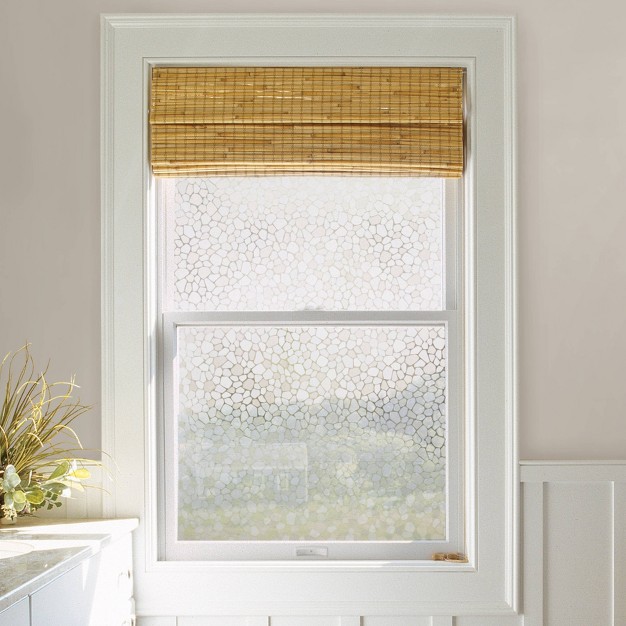 Wallpops Pebbles Door Privacy Film Light Tan