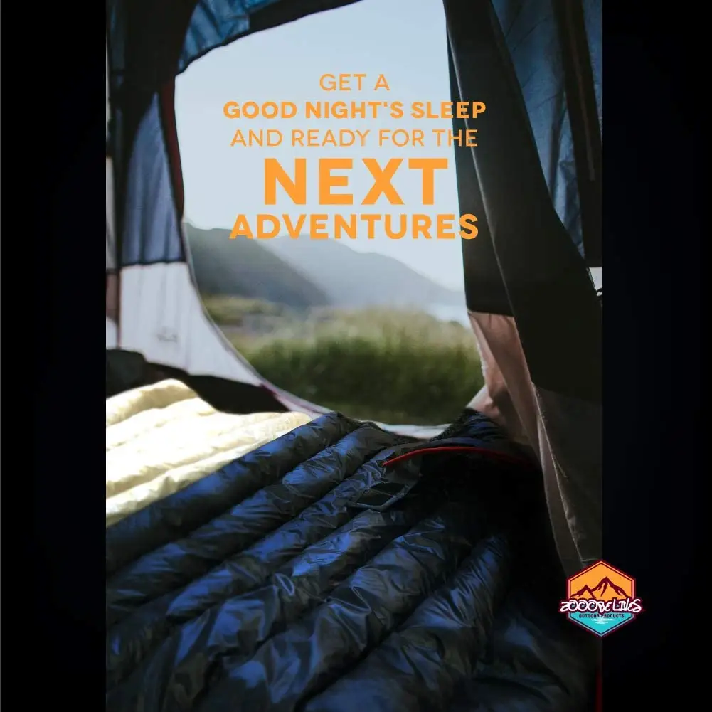 Ultralight Backpacking 32 50F Goose Down Sleeping Bag for Hiking Camping and Backpacking