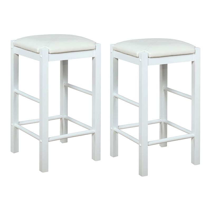 Linon Lancer Counter Stool 2-piece Set