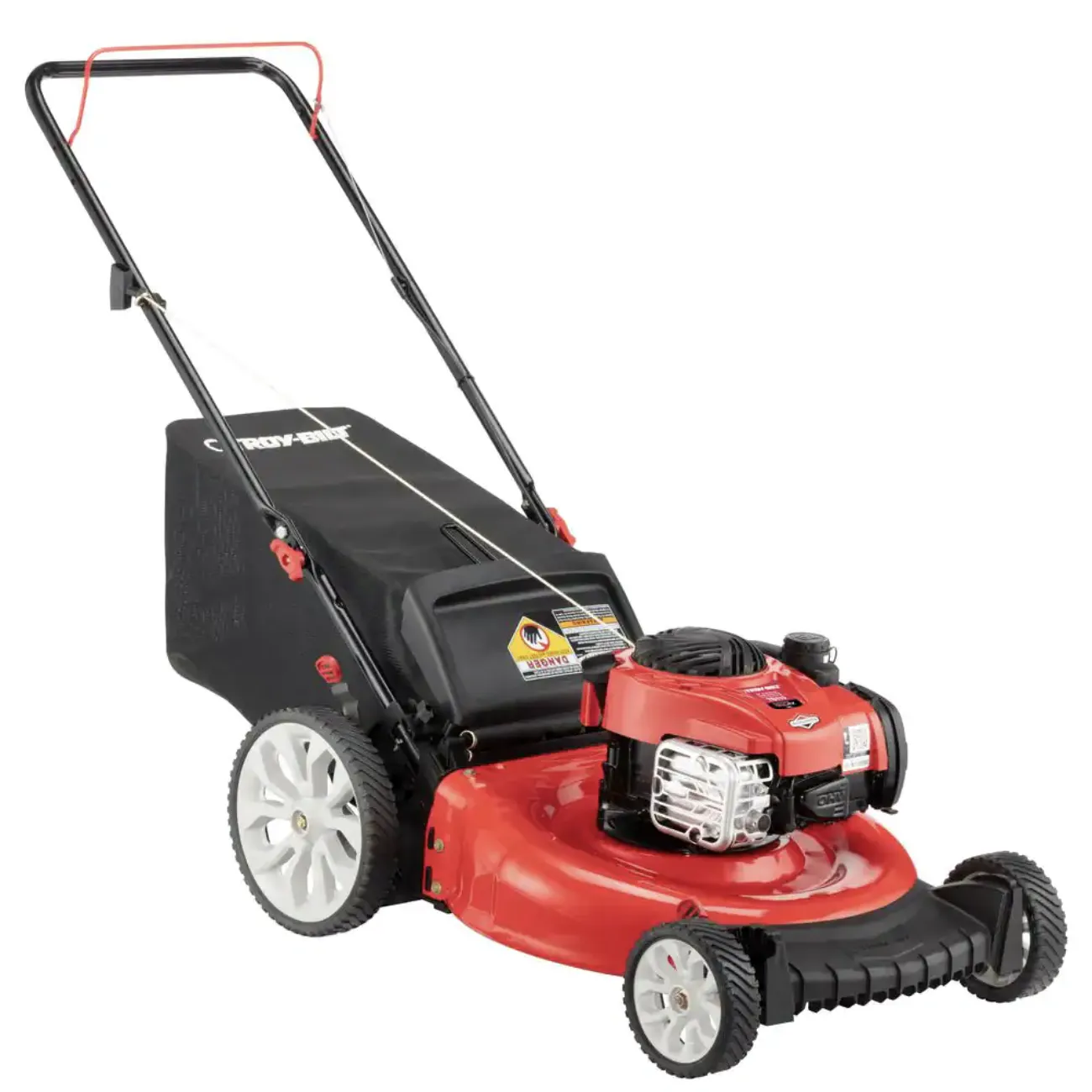 Troy-Bilt 21in. 140cc Briggs and Stratton Gas Push Lawn Mower with Rear bag and Mulching Kit Included