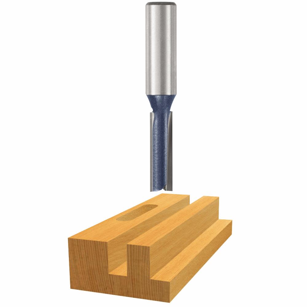 Bosch 3/8 In. x 1 In. Carbide Tipped 2-Flute Straight Bit 85241M from Bosch