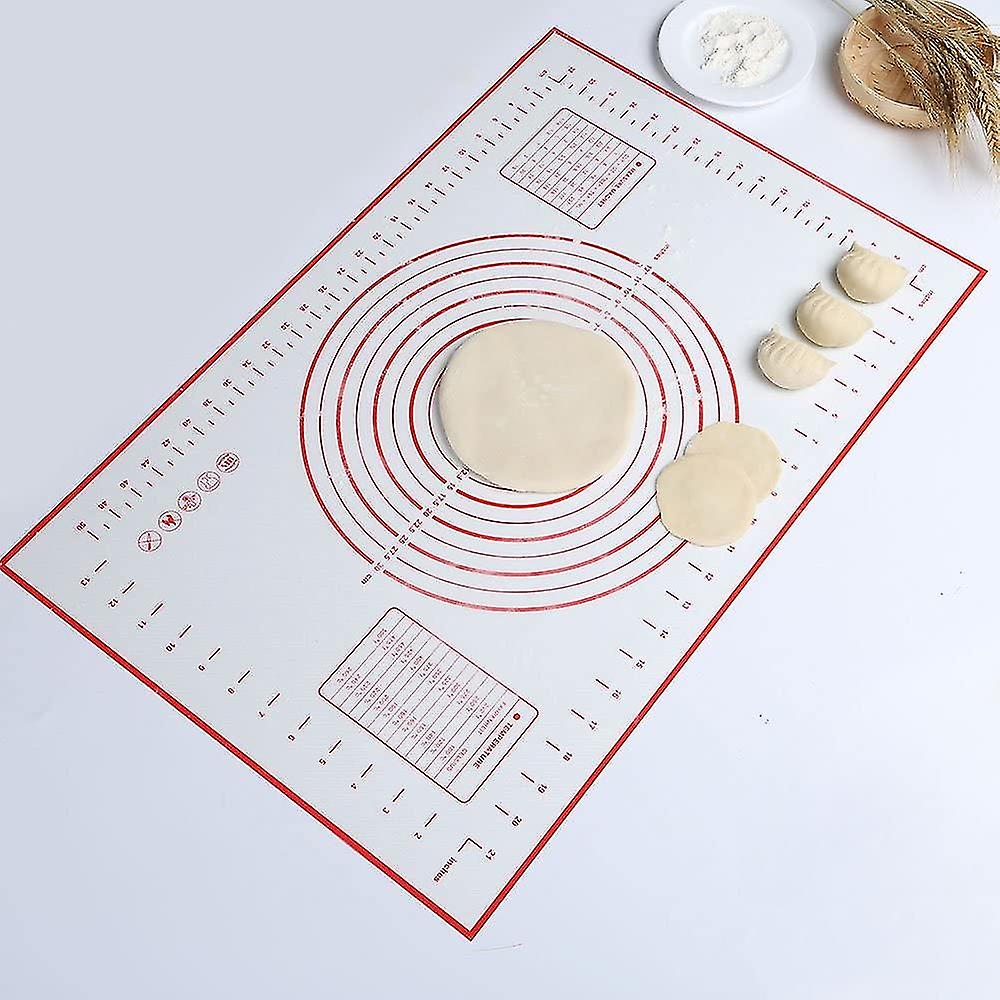 Silicone Mat Baking Mat Silicone Dough Mat Reusable Non-stick Non-slip With Measurement， 60 X 40 Cm