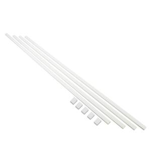 EasyLife Tech 16 ft. Cable Raceway Kit for Concealing  Cord Organizing - White - 4 Strips of 0.78 x 0.39 x 48 inches 71529A-1.22 KIT