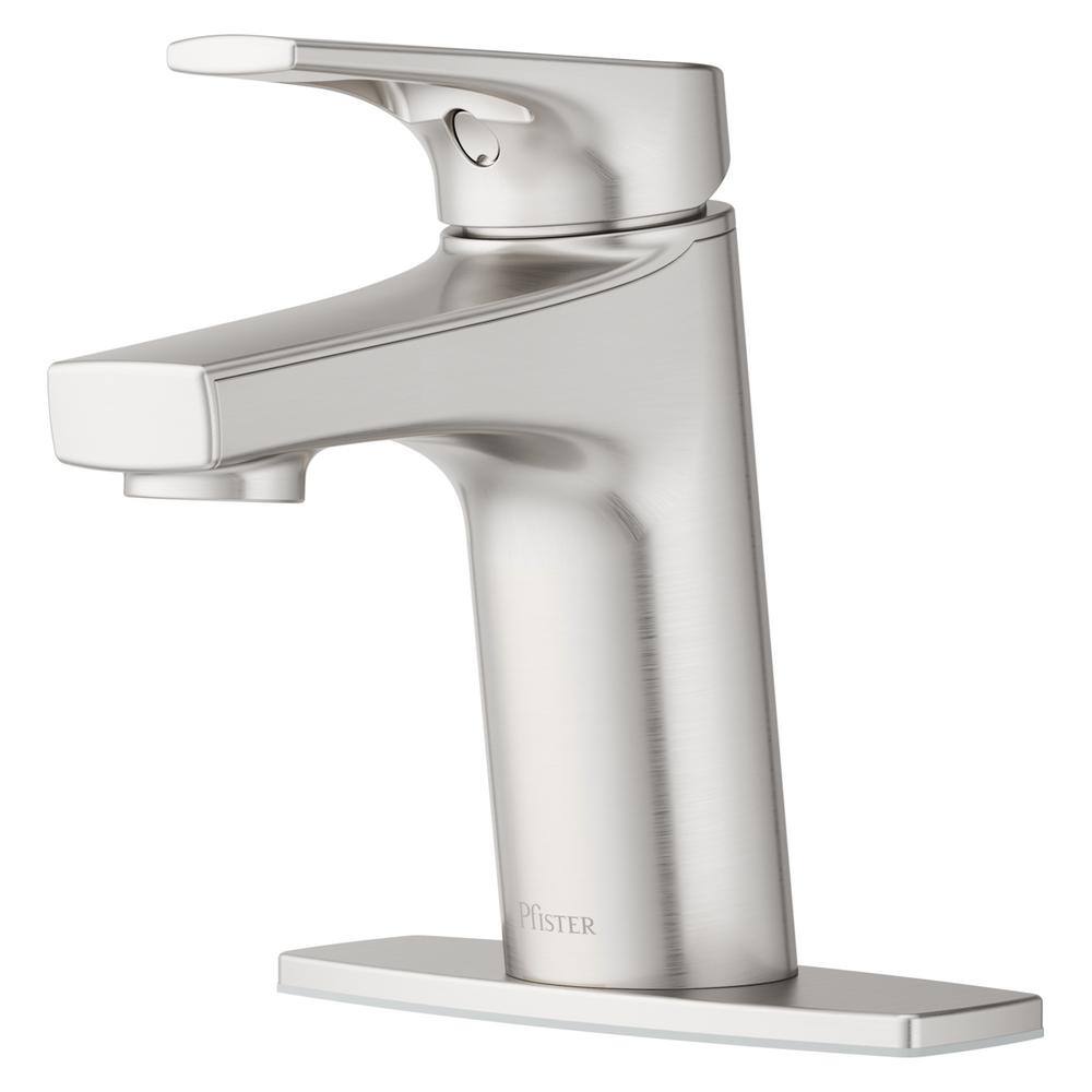 Pfister Ferris Single Hole Single-Handle Bathroom Faucet in Spot Defense Brushed Nickel LF-042-FERGS