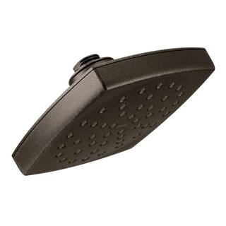 MOEN Voss 1-Spray Pattern with 2.5 GPM 6 in. Wall Mount Rainshower Showerhead Featuring Immersion in Oil Rubbed Bronze S6365ORB