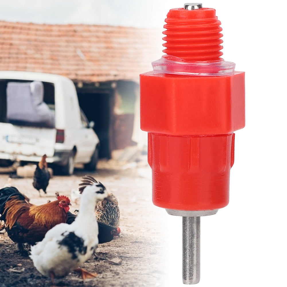 Chicken Feeder Nipple， 360°Chicken Poultry Chicken Water Drinker 350G / 12.34Oz Weight Goose Livestock For Home Bird Chicken