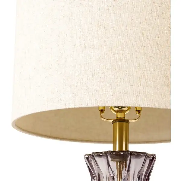 Laissez Colored Glass Candlestick Transitional Table Lamp - 25