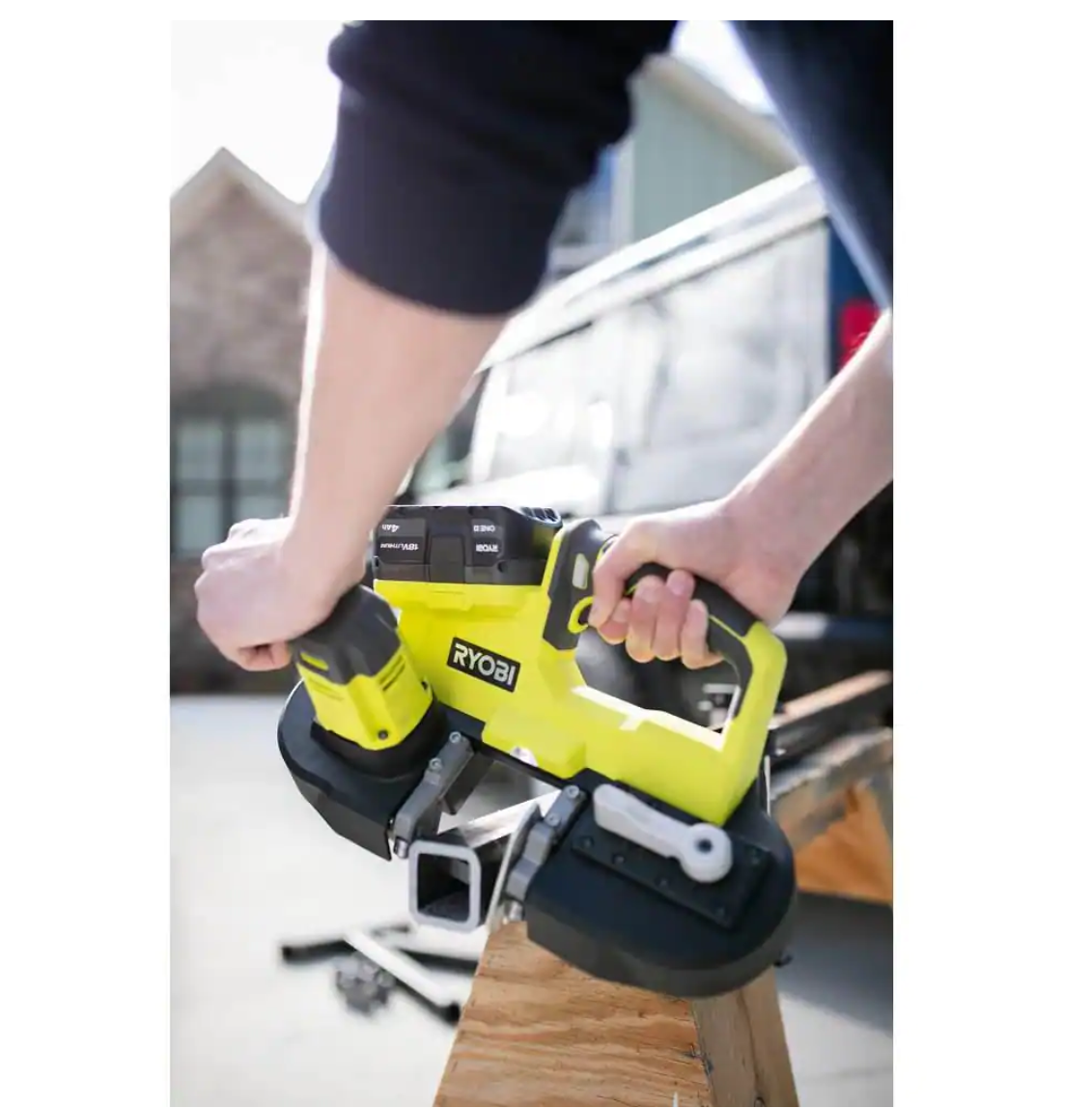 RYOBI P590-PSK005 ONE+ 18V Cordless 2-1/2 in. Compact Band Saw with 2.0 Ah Battery and Charger