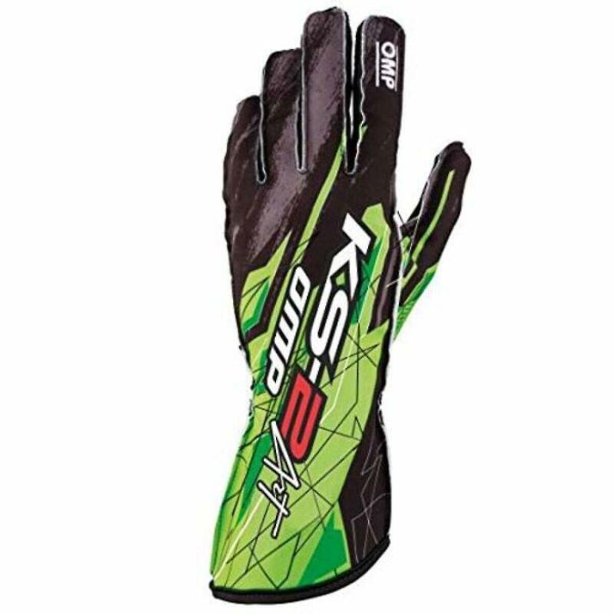 Karting Gloves OMP OMPKK02748274L Green Black/Green