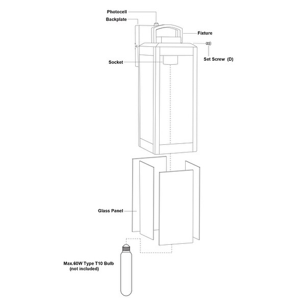 Kinzie 1 Light Brass Outdoor Wall Lantern with Dusk to Dawn Photocell - 5-in. W x 14.25-in. H x 6-in. D Shopping - The Best Deals on Outdoor Wall Lanterns | 39429429