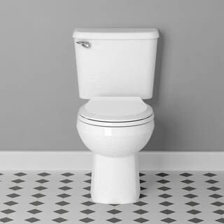 American Standard Reliant 10 in. Rough-In 2-piece 1.28 GPF Single Flush Round Toilet in White Seat Included (4-Pack) 3332DB101CR4020