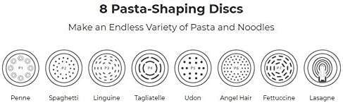 Pasta Machine with Juicer/Frozen Dessert and Meat Grinder Attachments