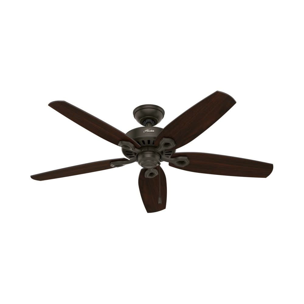 Hunter Builder Elite Ceiling Fan 52 New Bronze Stained Oak