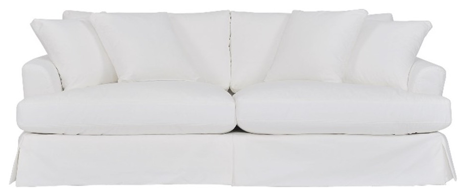 Ciara 93 quotUpholstered Sofa in Pearl   Sofas   by Homesquare  Houzz