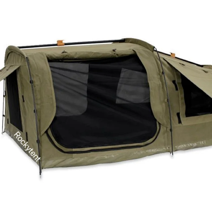 Outdoor camping double camp swag tent 380G Canvas Swag Tent For Camping