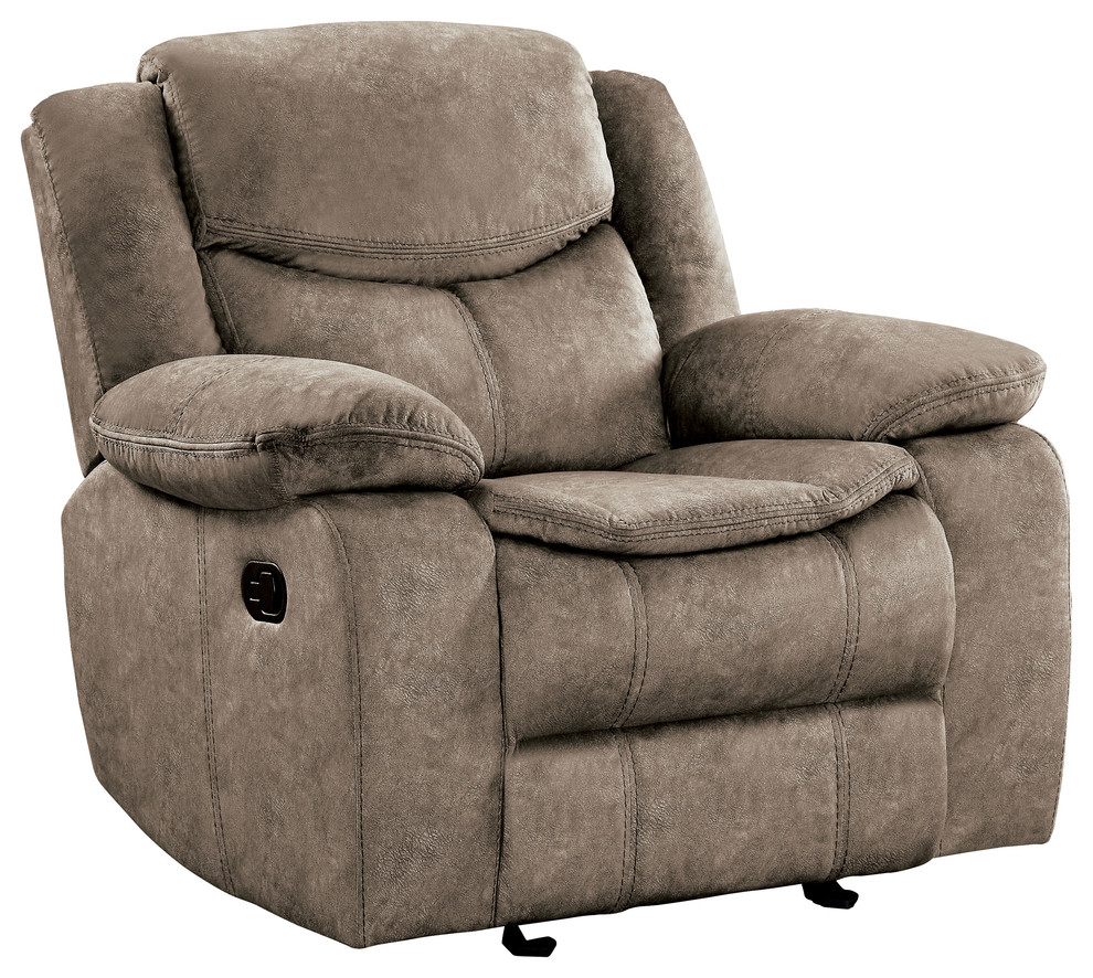 Arden Glider Reclining Chair   Transitional   Recliner Chairs   by Lexicon Home  Houzz