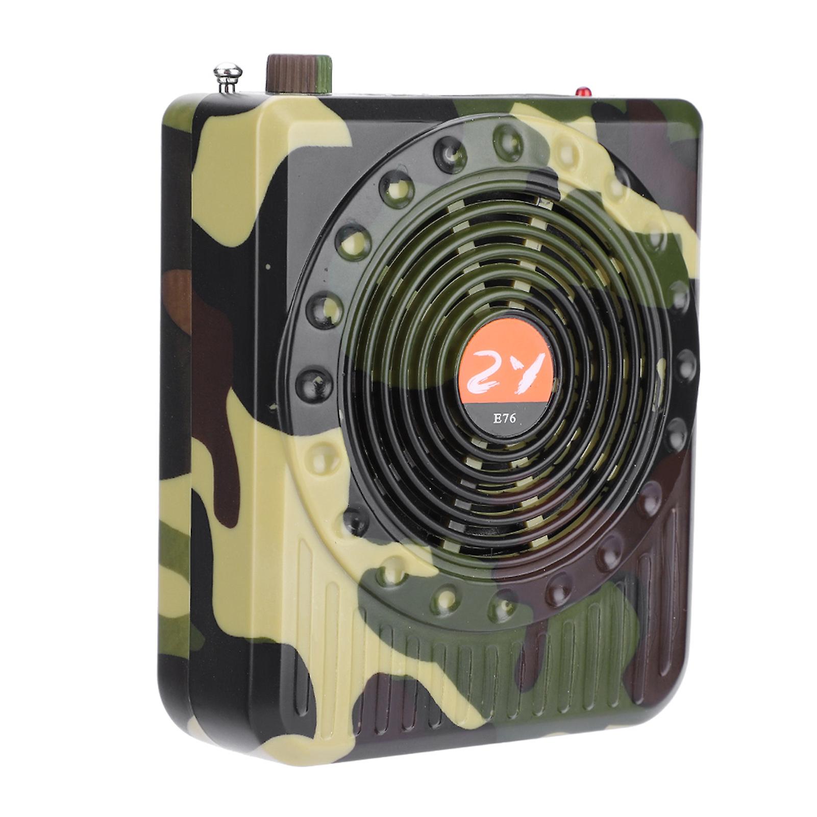 Camouflage Remote Control Outdoor Hunting Decoy Bird Caller Sound Speaker Voice Amplifier (us)