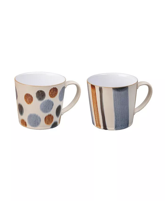 Denby Brown Multi Set of 2 Mugs