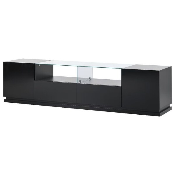 TV Stand with LED Color Changing Lights，for TVs Up to 70