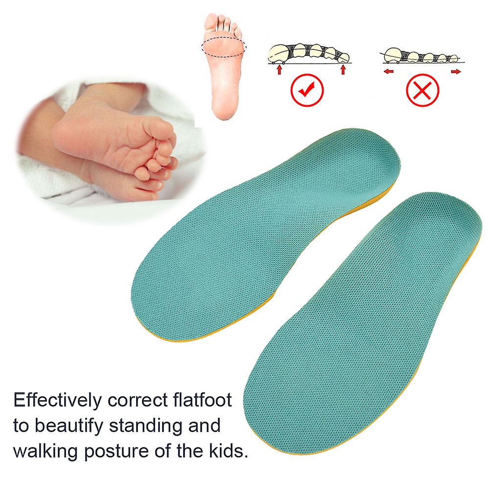 Orthotic Corrective Arch Support Cushion Shoe Inserts Insoles Pads For Kids (m)