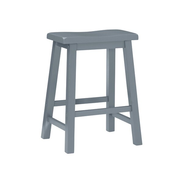 Ashen Grey 24-inch Counter Stool - N/A