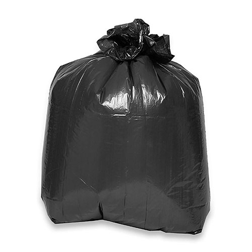 Genuine Joe Black Trash Bags | 16 Gallon， Case of 100 | GJO02431