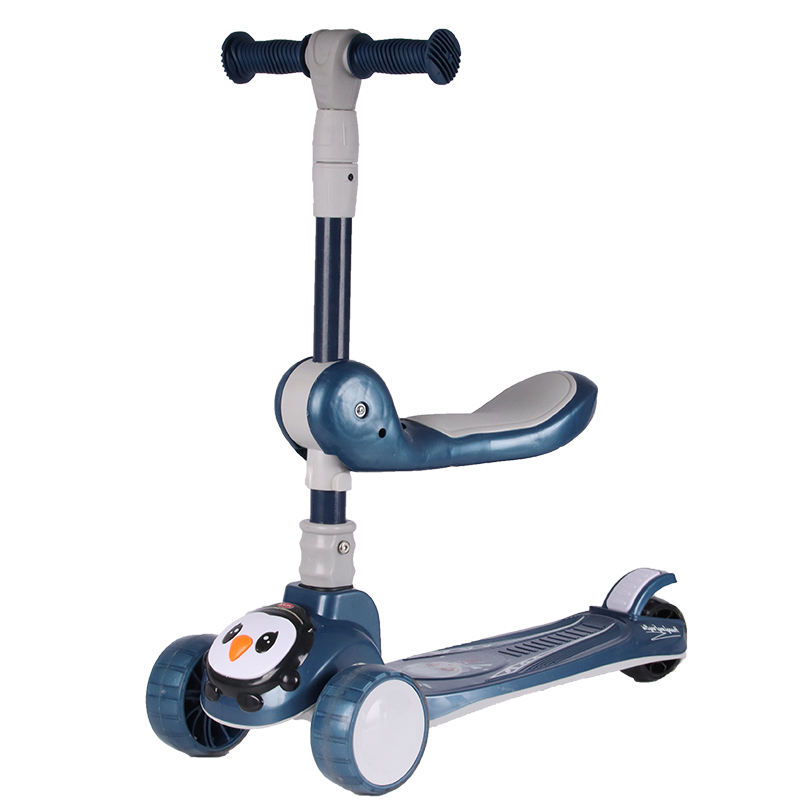 Children's bike scooter flashing wheels kick scooter 3 wheel