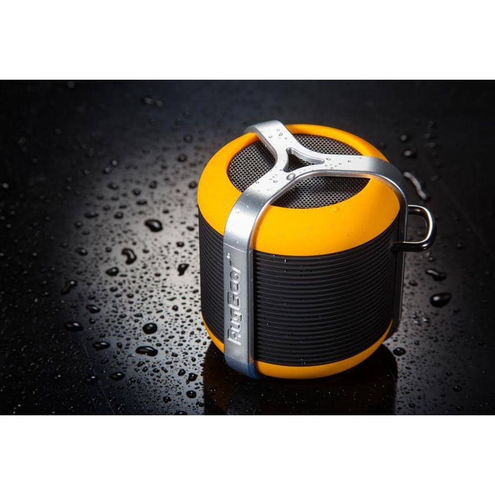 RugGear 3W Waterproof Bluetooth Cylinder Speaker with Built-in Mic Hands-Free Speakerphone 3600